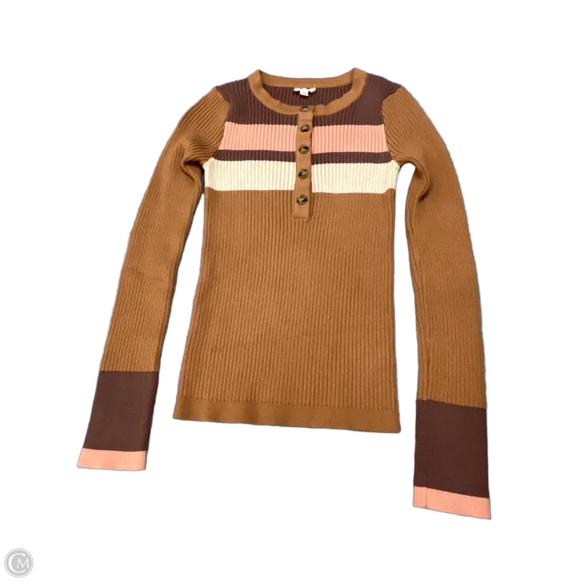 Sweater By Hem & Thread In Striped Pattern, Size: S