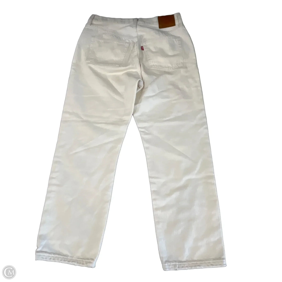 Jeans Straight By Levis In Cream, Size: 8