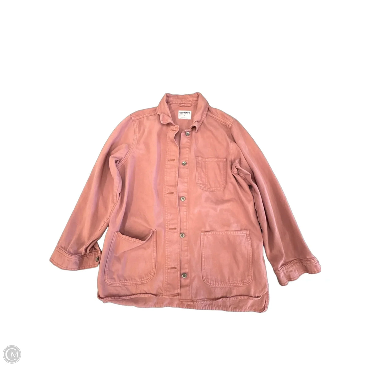 Jacket Denim By Old Navy In Pink Denim, Size: M
