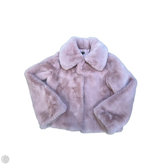 Coat Faux Fur & Sherpa By Topshop In Pink, Size: S