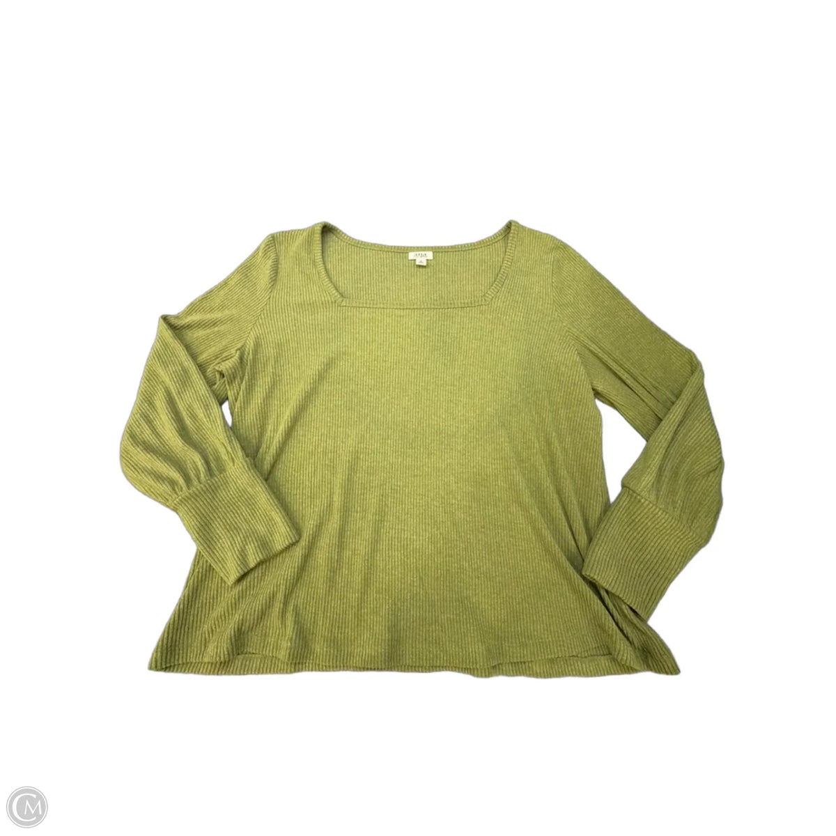 Top Long Sleeve By Ana In Green, Size: 1x