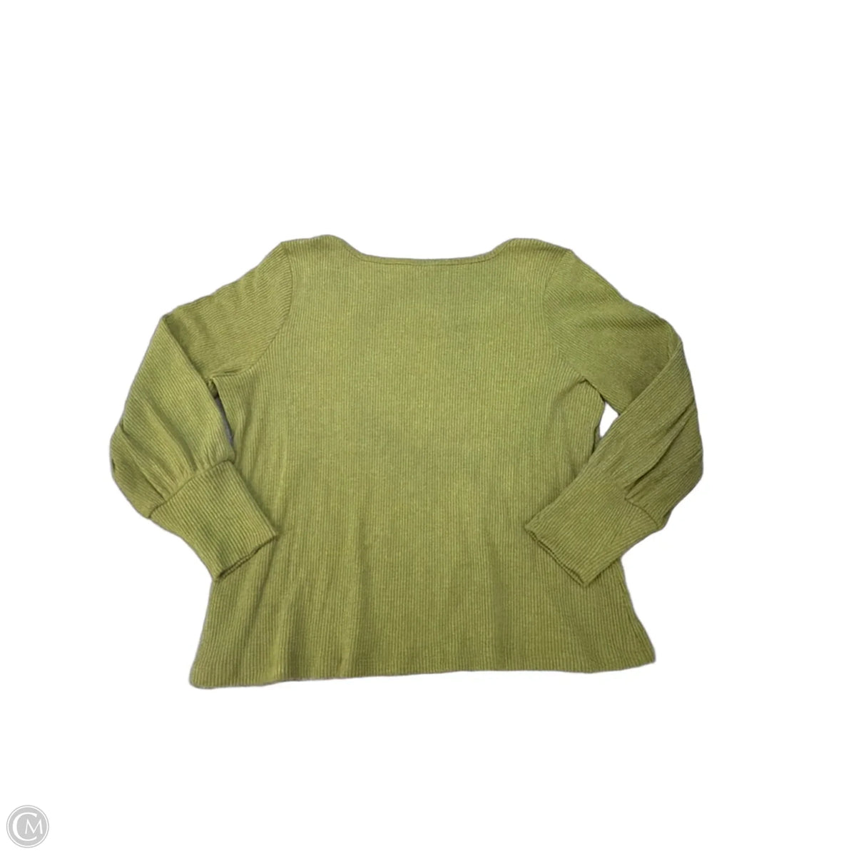 Top Long Sleeve By Ana In Green, Size: 1x