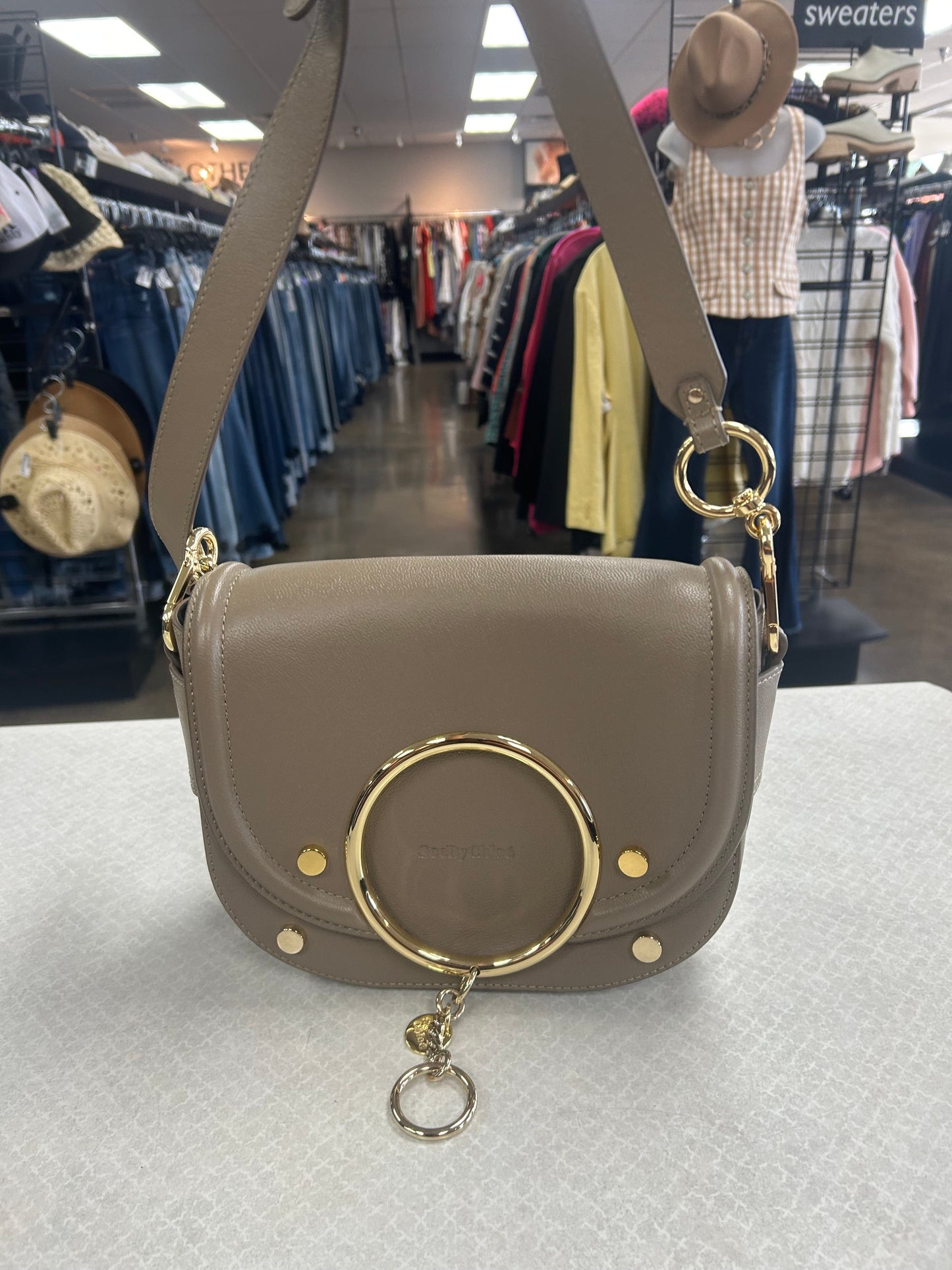 Crossbody Designer By See By Chloe In Tan, Size:Medium