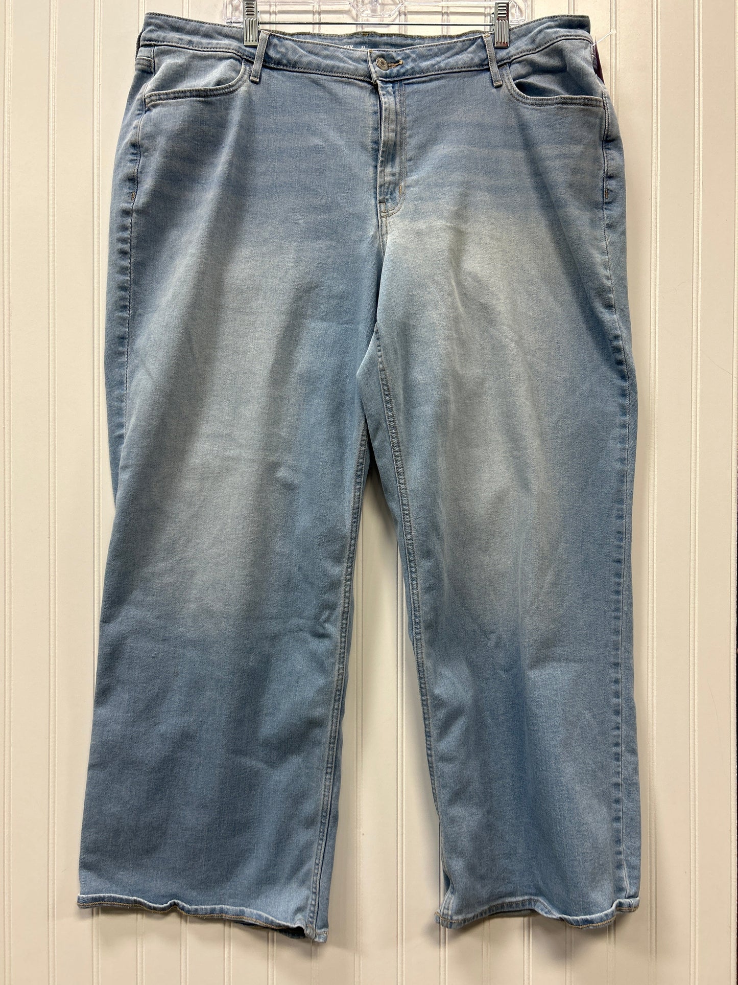 Jeans Wide Leg By Old Navy In Blue Denim, Size:22