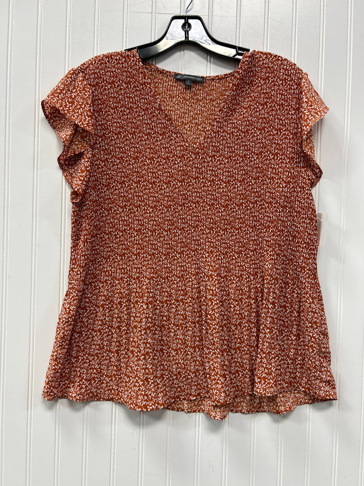 Top Ss By Adrianna Papell In Orange, Size:M
