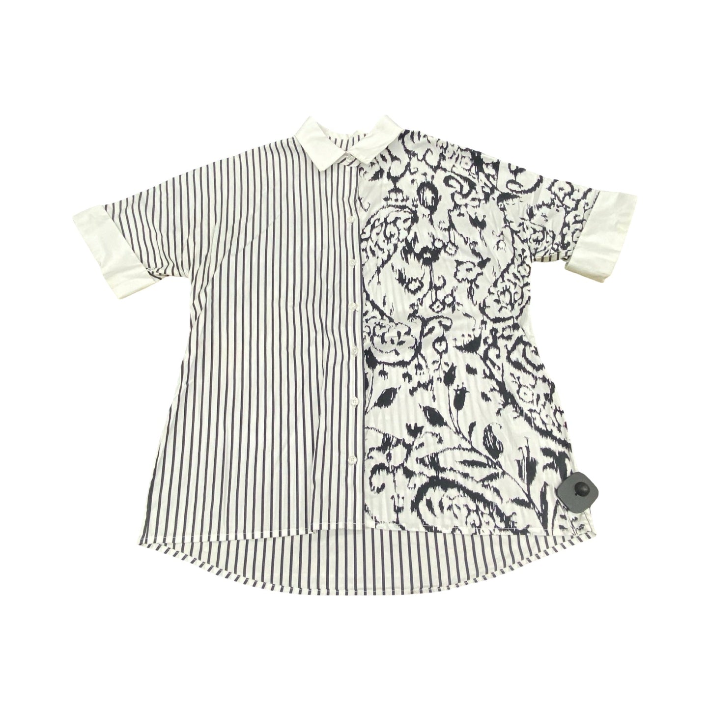 Top Ss By Chicos In Black & White, Size:M
