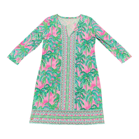 Dress Designer By Lilly Pulitzer In Green & Pink, Size:L