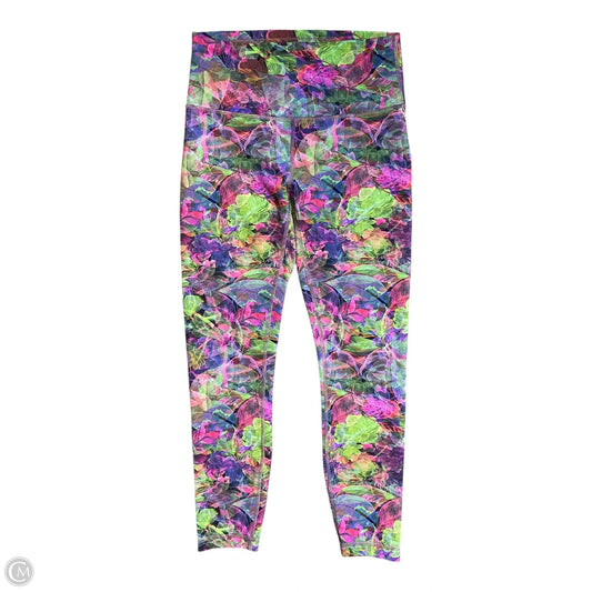 Athletic Leggings By Lululemon In Multi-colored, Size: 8