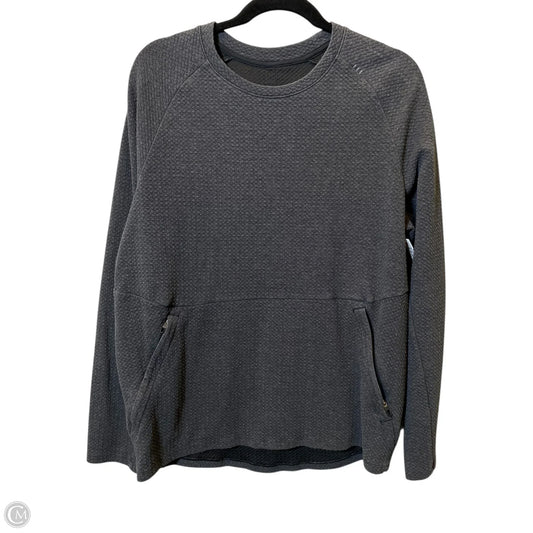 Athletic Sweatshirt Crewneck By Lululemon In Grey, Size: M
