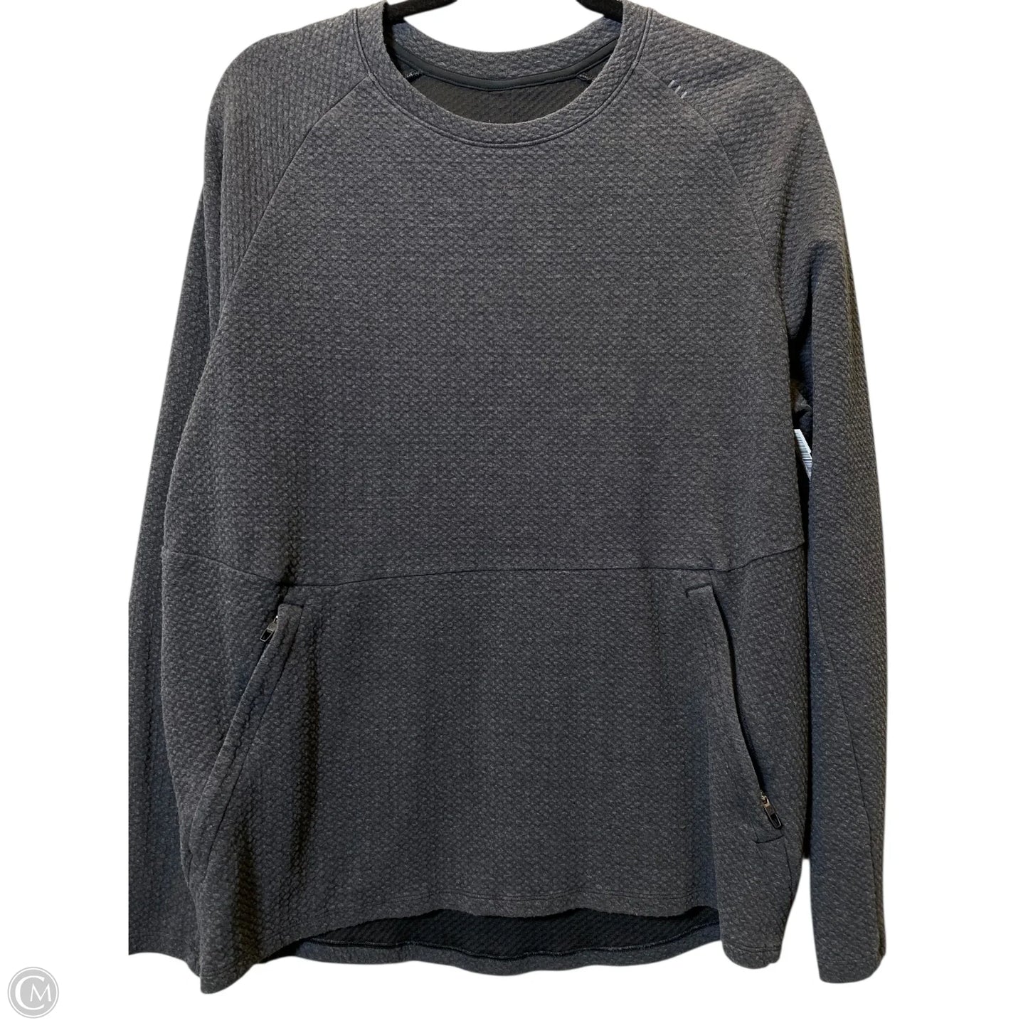 Athletic Sweatshirt Crewneck By Lululemon In Grey, Size: M