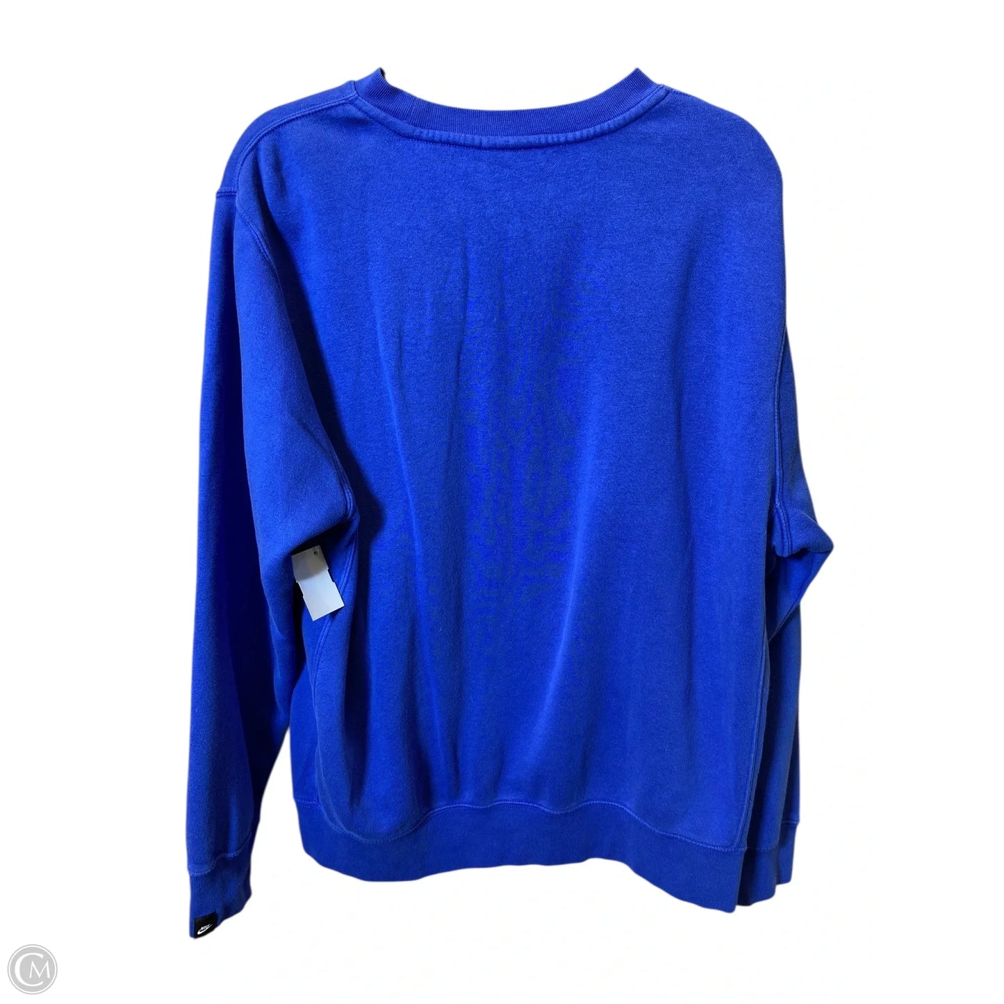 Sweatshirt Crewneck By Nike In Blue, Size: L