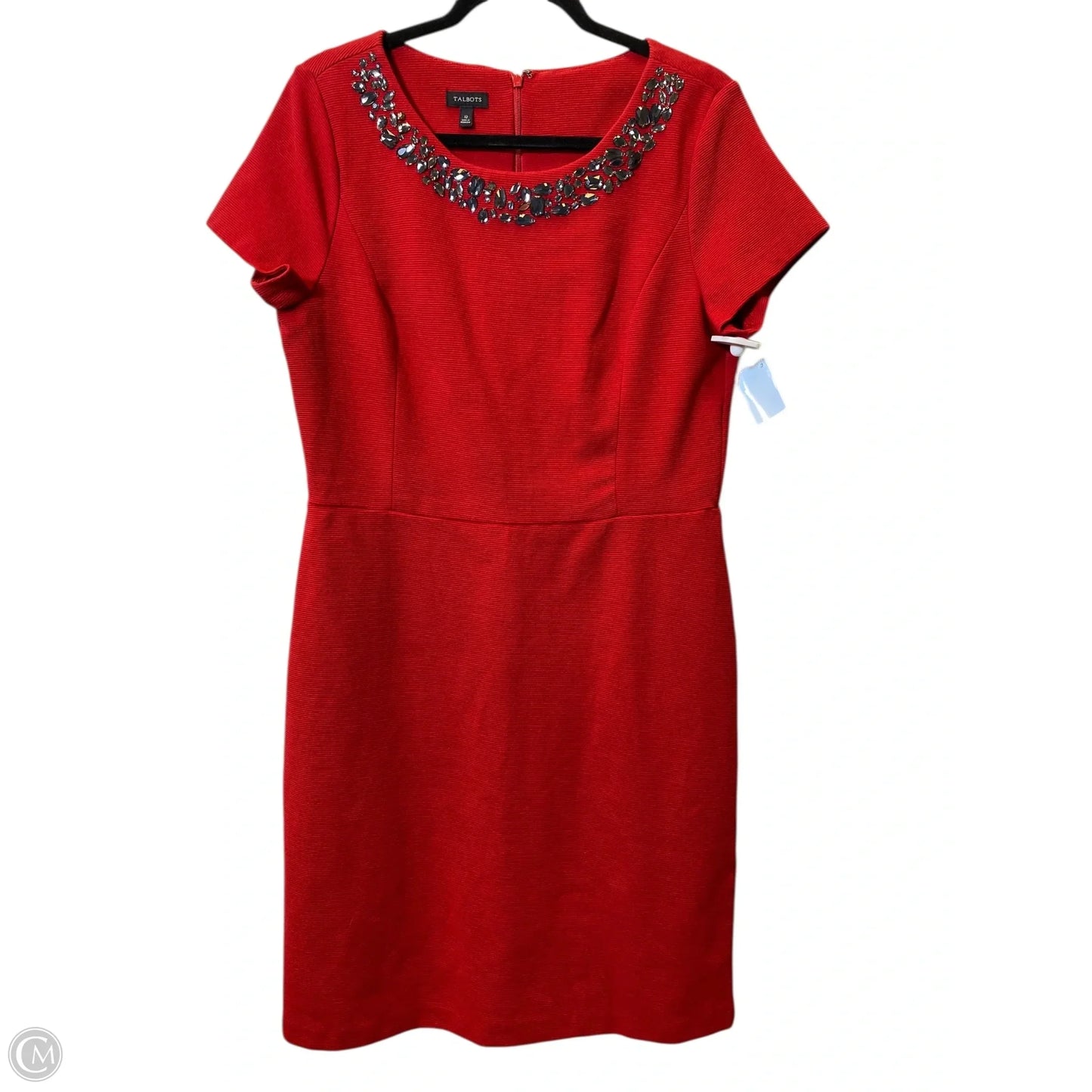 Dress Party Midi By Talbots In Red, Size: 12