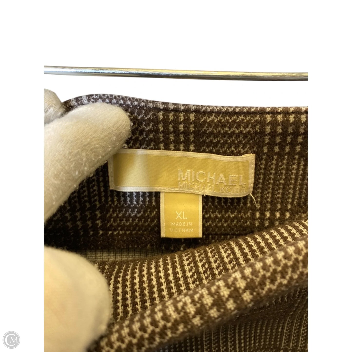 Skirt Maxi By Michael By Michael Kors In Plaid Pattern, Size: Xl