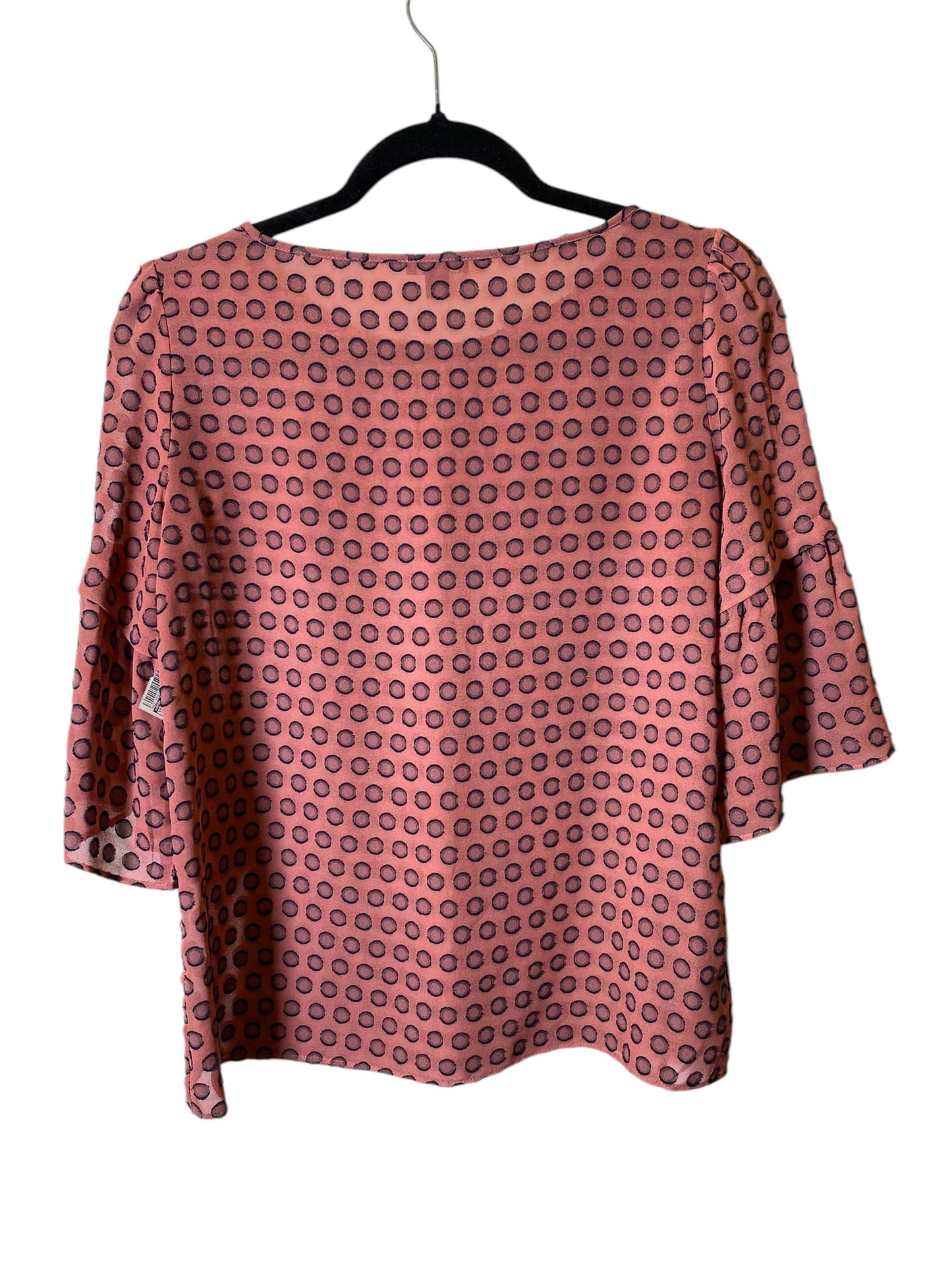 Top 2pc 3/4 Sleeve By Ann Taylor In Polkadot Pattern, Size: Xs