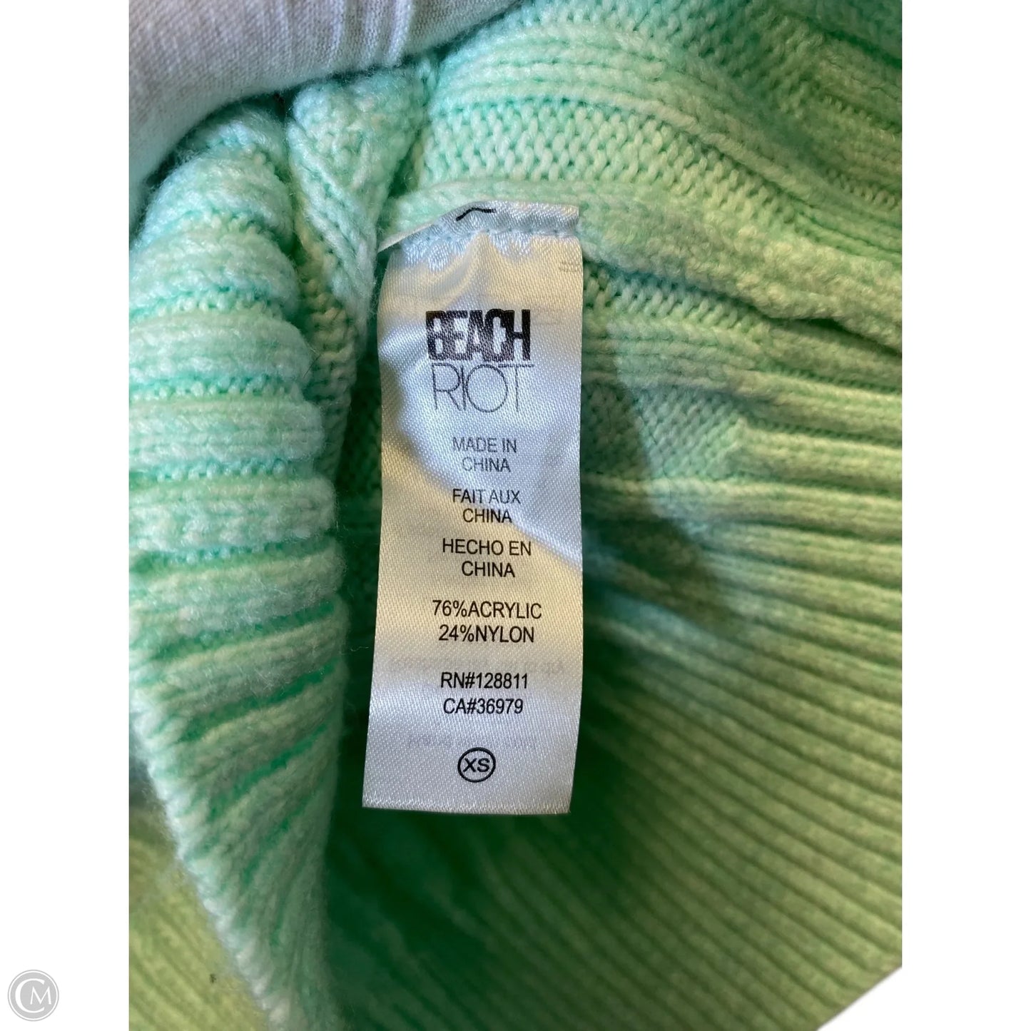 Sweater Cardigan By Beach Riot In Green, Size: Xs