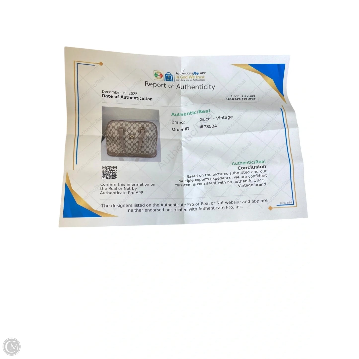 Handbag Luxury Designer By Gucci, Size: Medium