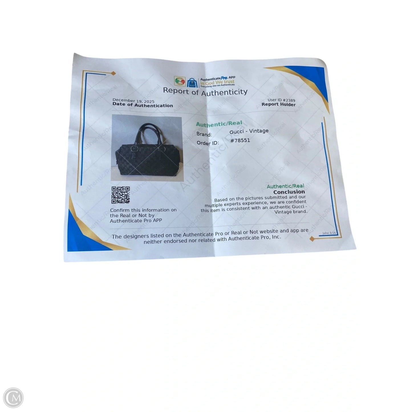 Handbag Luxury Designer By Gucci, Size: Medium