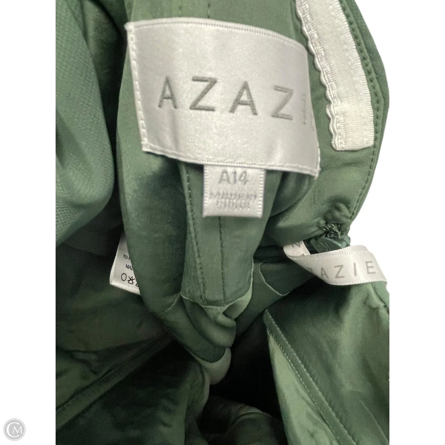 Dress Party Long By Clothes Mentor In Green, Size: 14