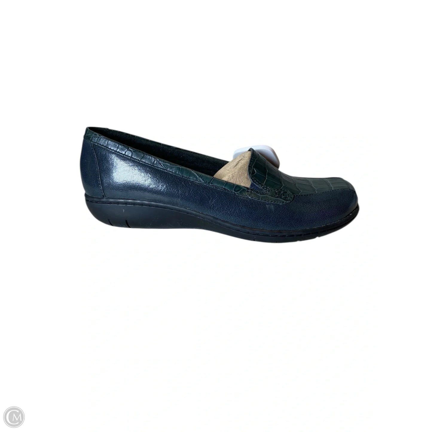 Shoes Flats By Clarks In Navy, Size: 8