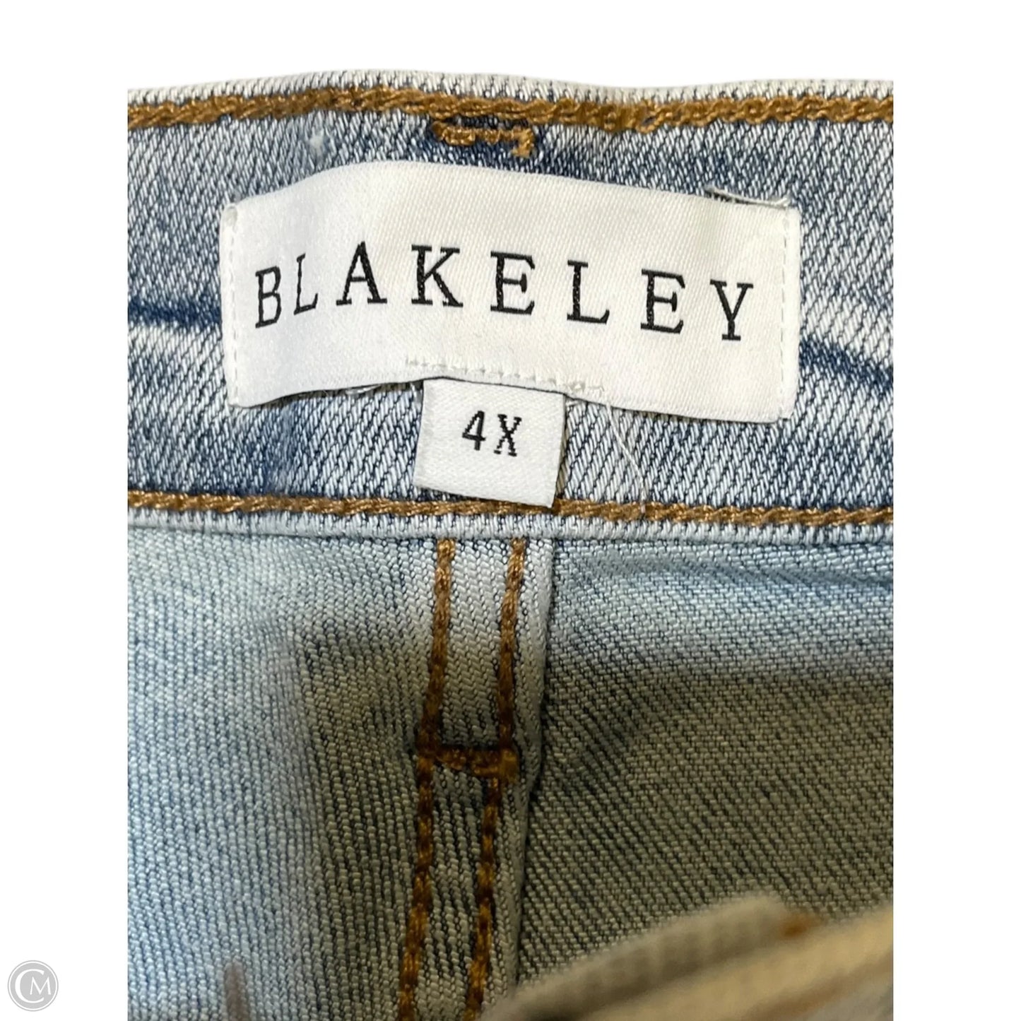 Shorts By Blakeley In Blue Denim, Size: 4x