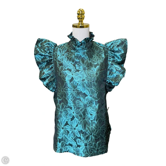 Top Short Sleeve By Entro In Black & Blue, Size: M