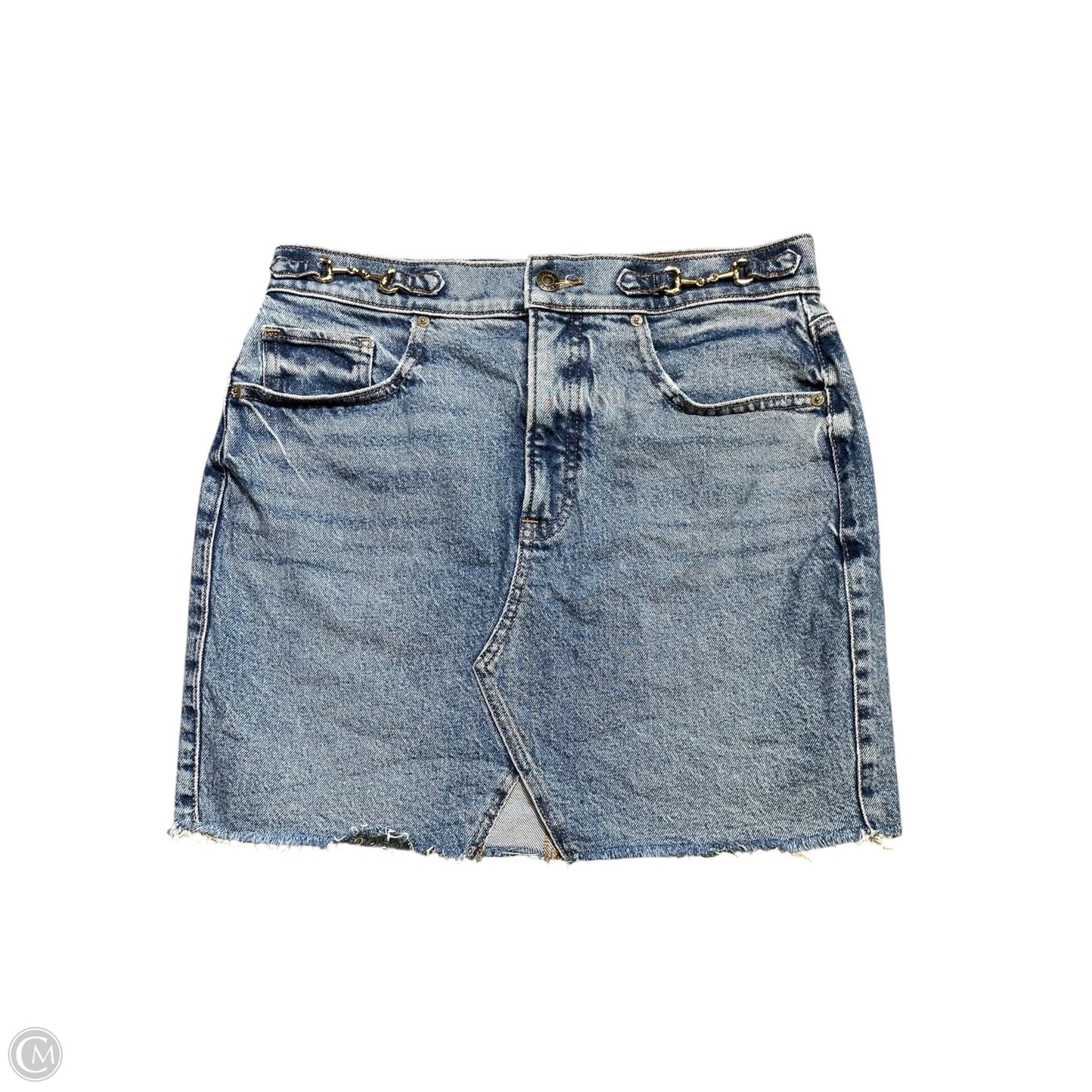 Skirt Mini & Short By Express In Blue Denim, Size: 4