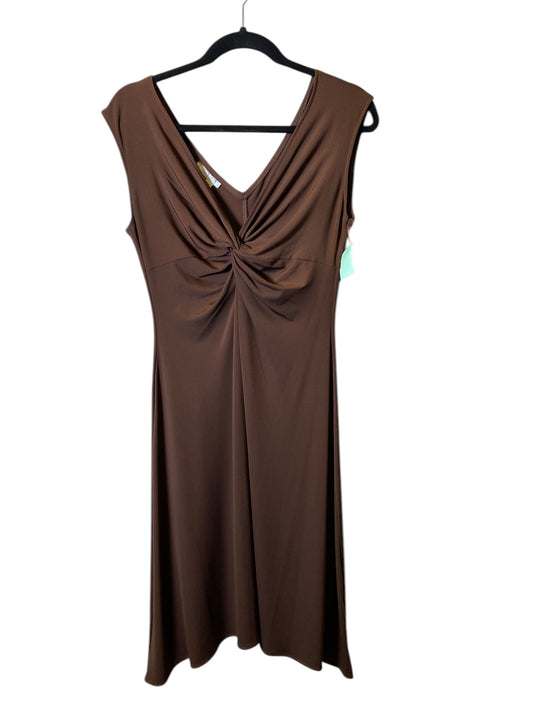 Dress Work By London Times In Brown, Size: 10