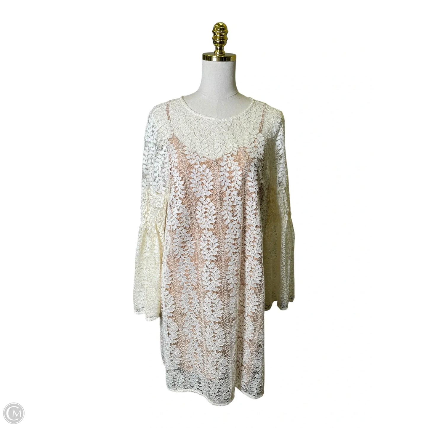 Dress Casual Short By Michael By Michael Kors In Cream, Size: L