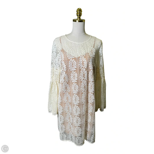 Dress Casual Short By Michael By Michael Kors In Cream, Size: L