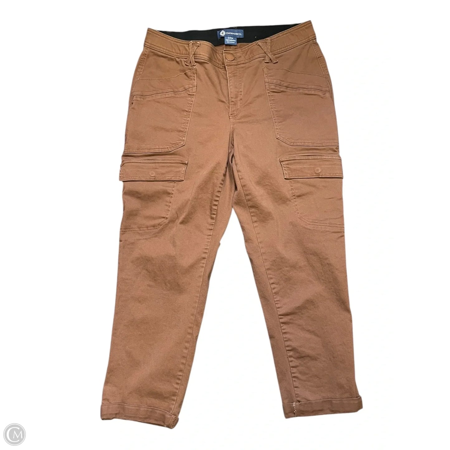 Jeans Cropped By Democracy In Brown, Size: 14