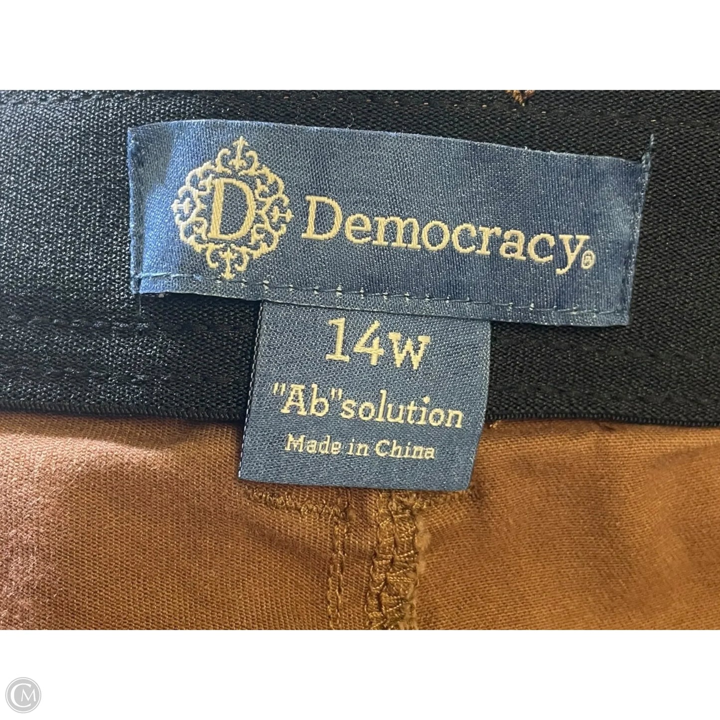 Jeans Cropped By Democracy In Brown, Size: 14