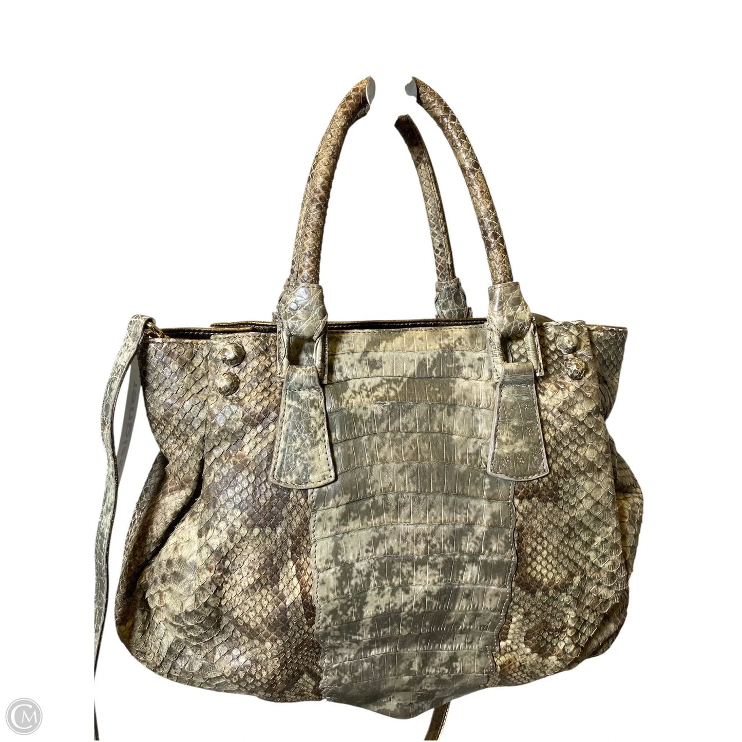 Handbag Leather By Clothes Mentor, Size: Medium