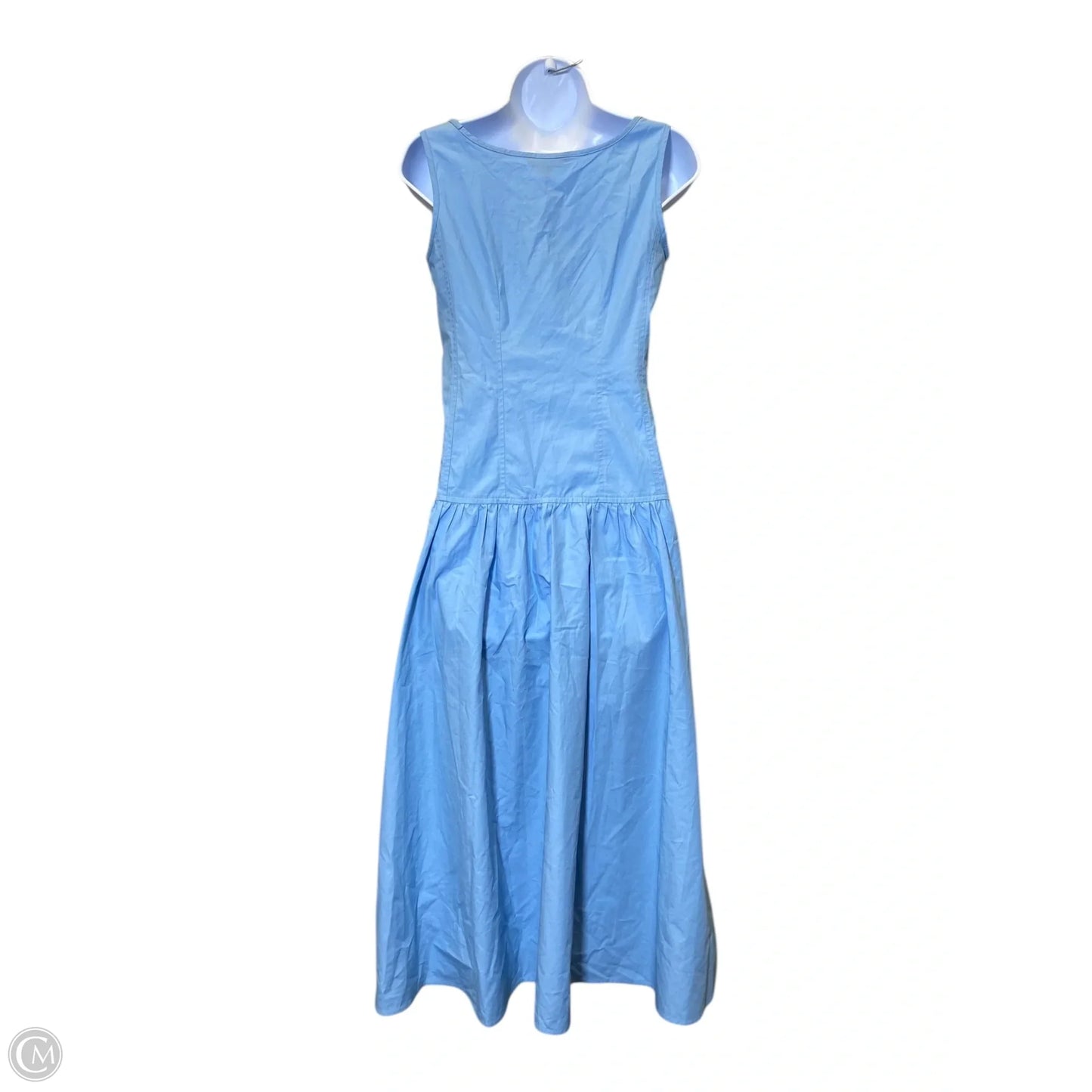 Dress Casual Midi By Banana Republic In Blue, Size: 0
