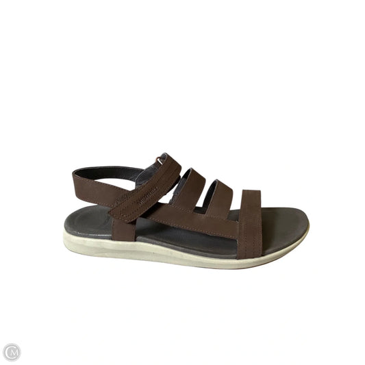 Sandals Flats By Merrell In Brown, Size: 10