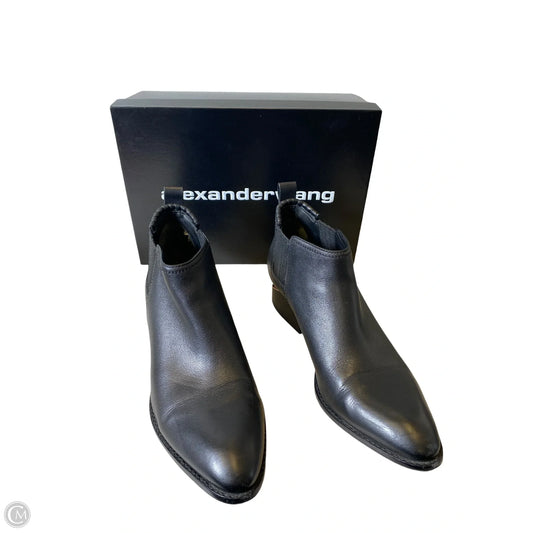 Boots Luxury Designer By Alexander Wang In Black, Size: 9.5