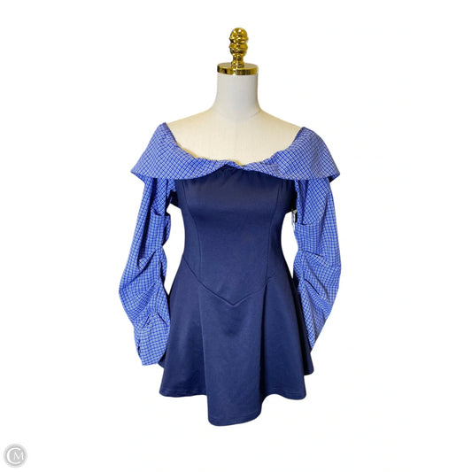 Dress Casual Short By Clothes Mentor In Blue, Size: L
