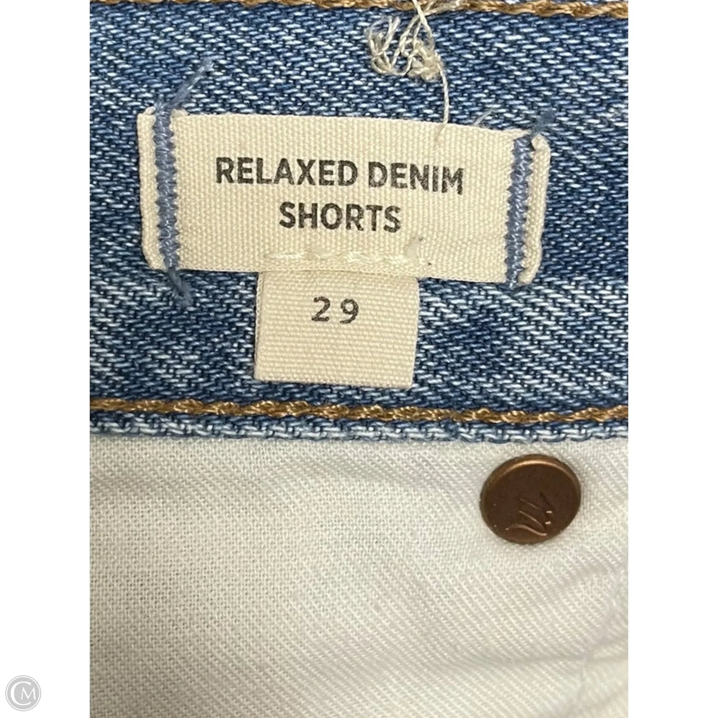 Shorts By Madewell In Blue Denim, Size: 8