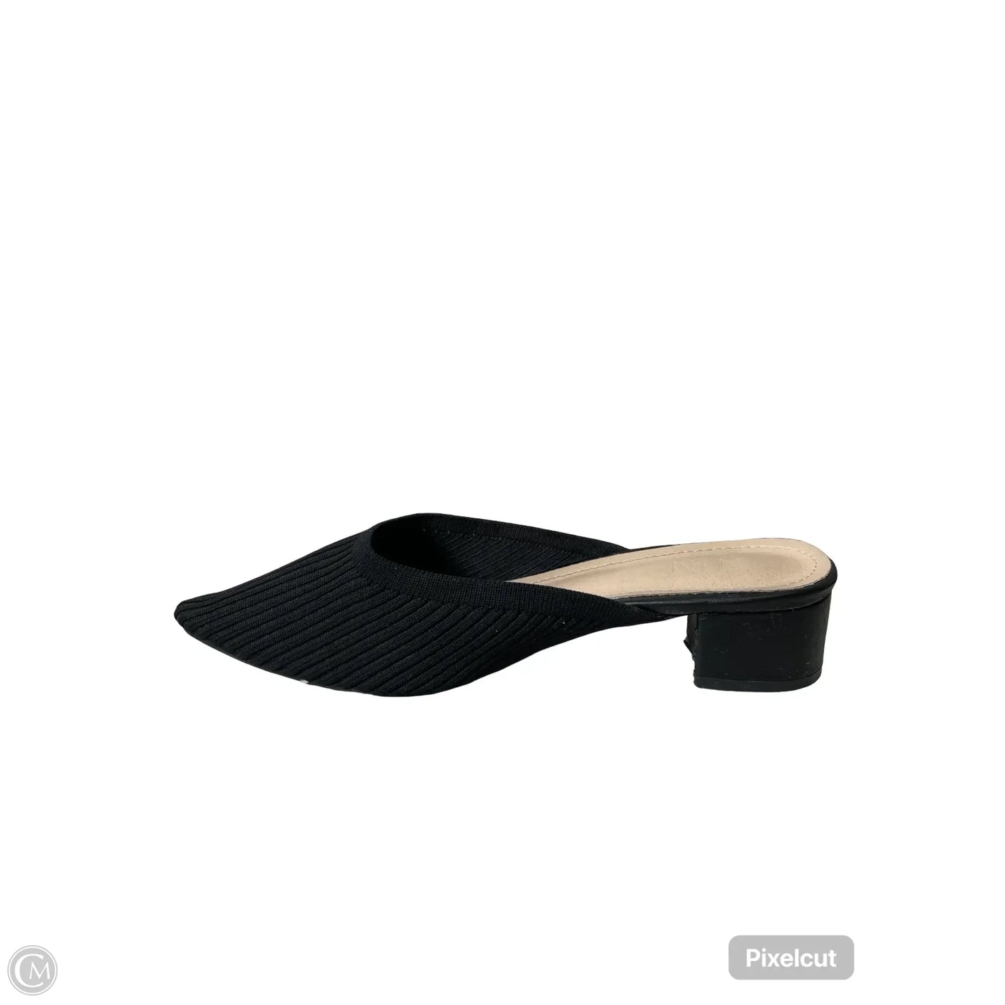 Sandals Heels Block By Clothes Mentor In Black, Size: 8.5