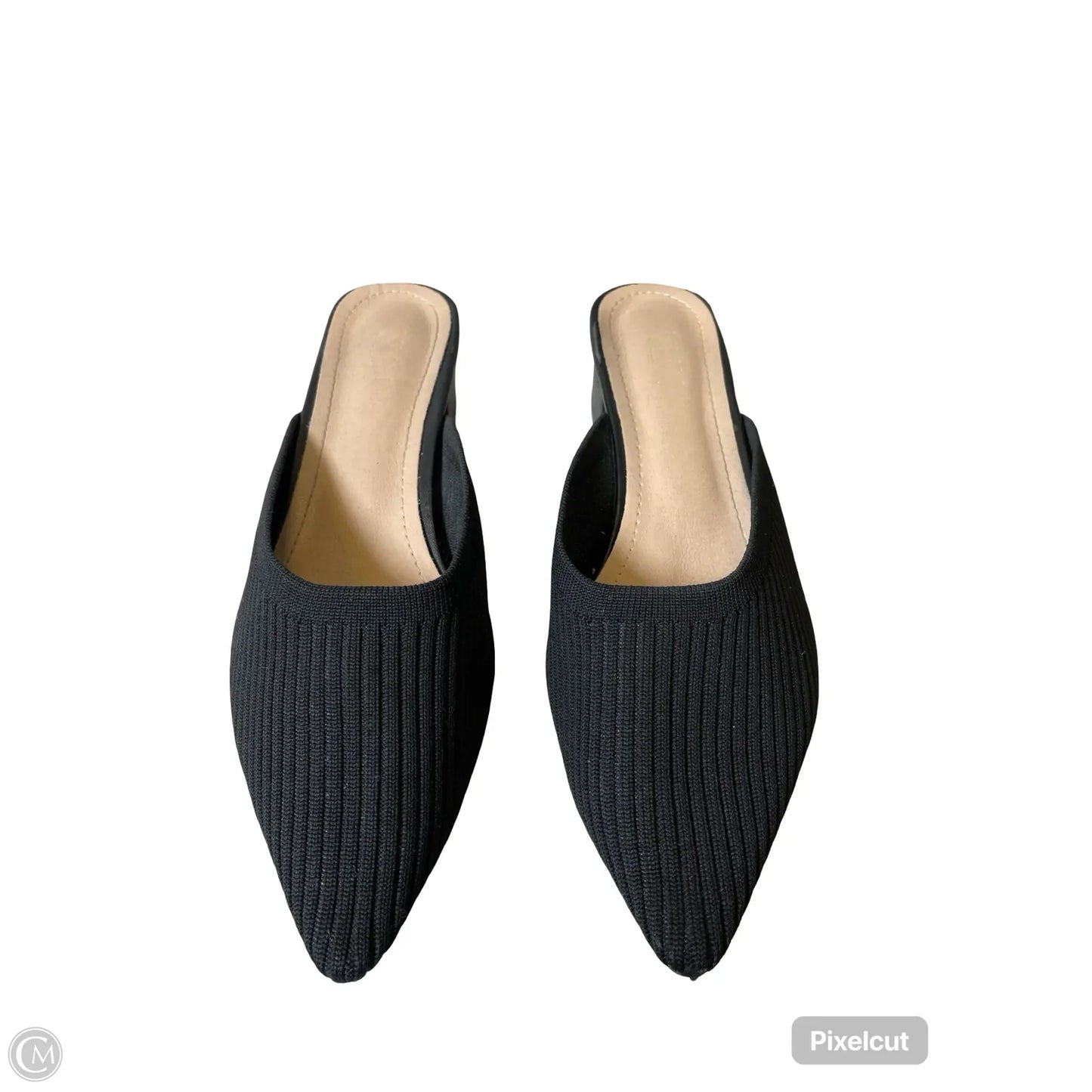 Sandals Heels Block By Clothes Mentor In Black, Size: 8.5