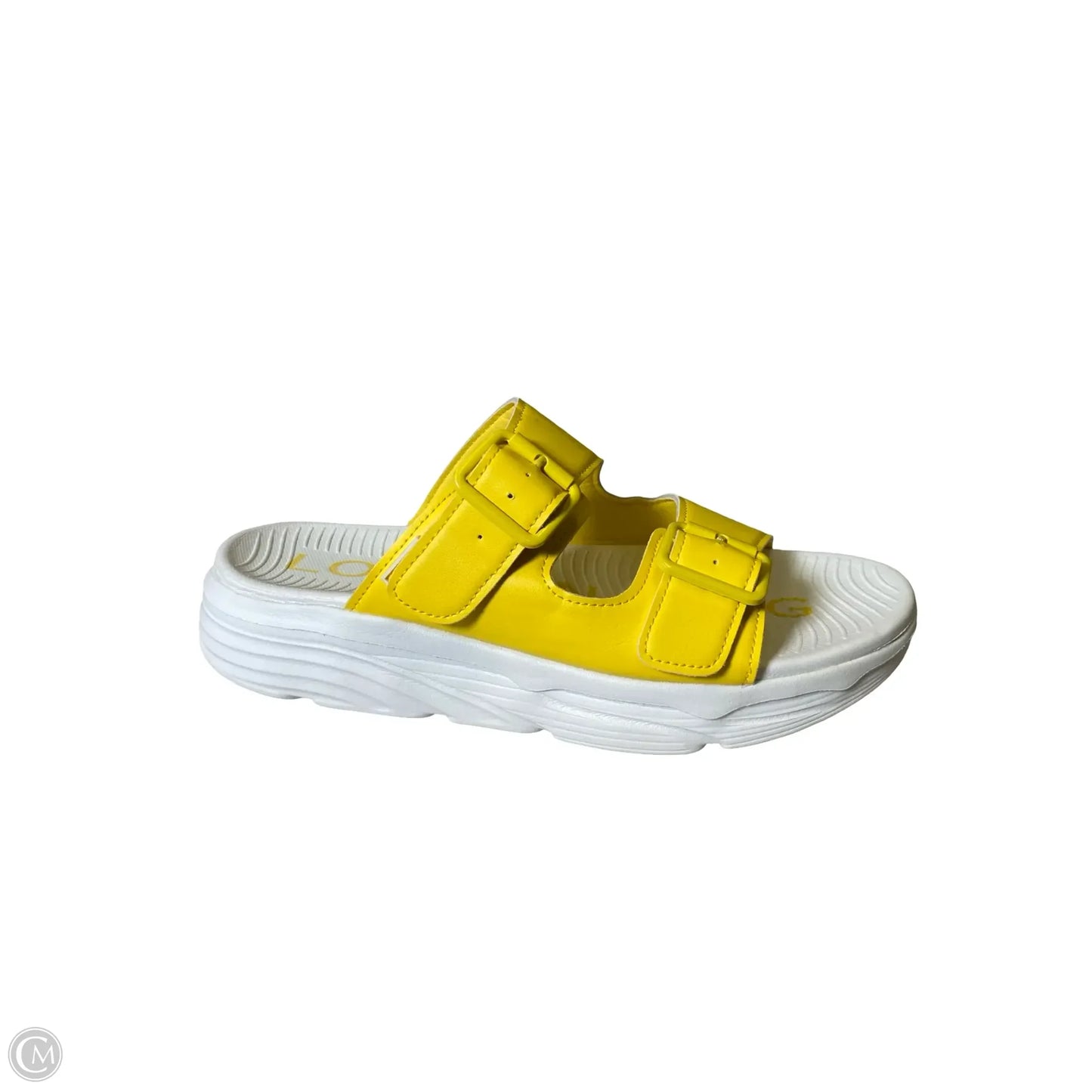 Shoes Flats By London Fog In White & Yellow, Size: 8.5