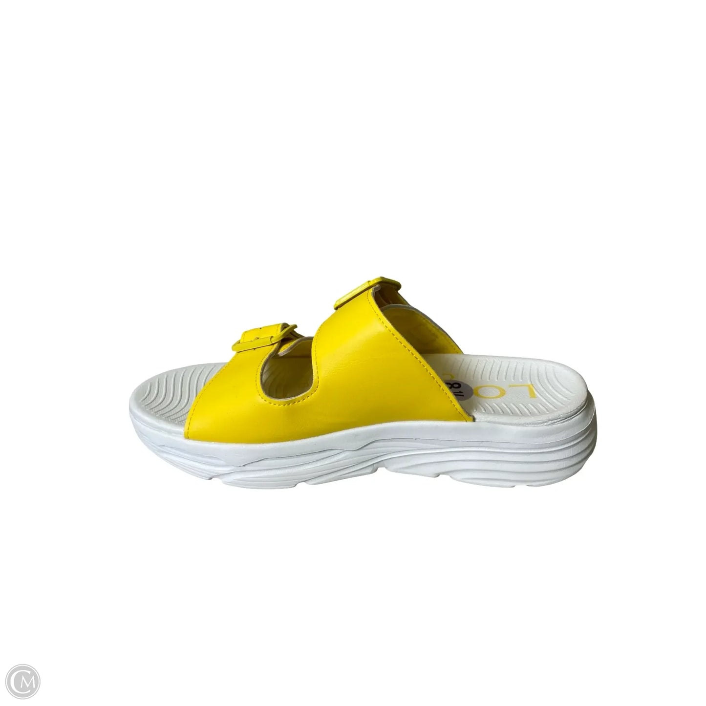 Shoes Flats By London Fog In White & Yellow, Size: 8.5