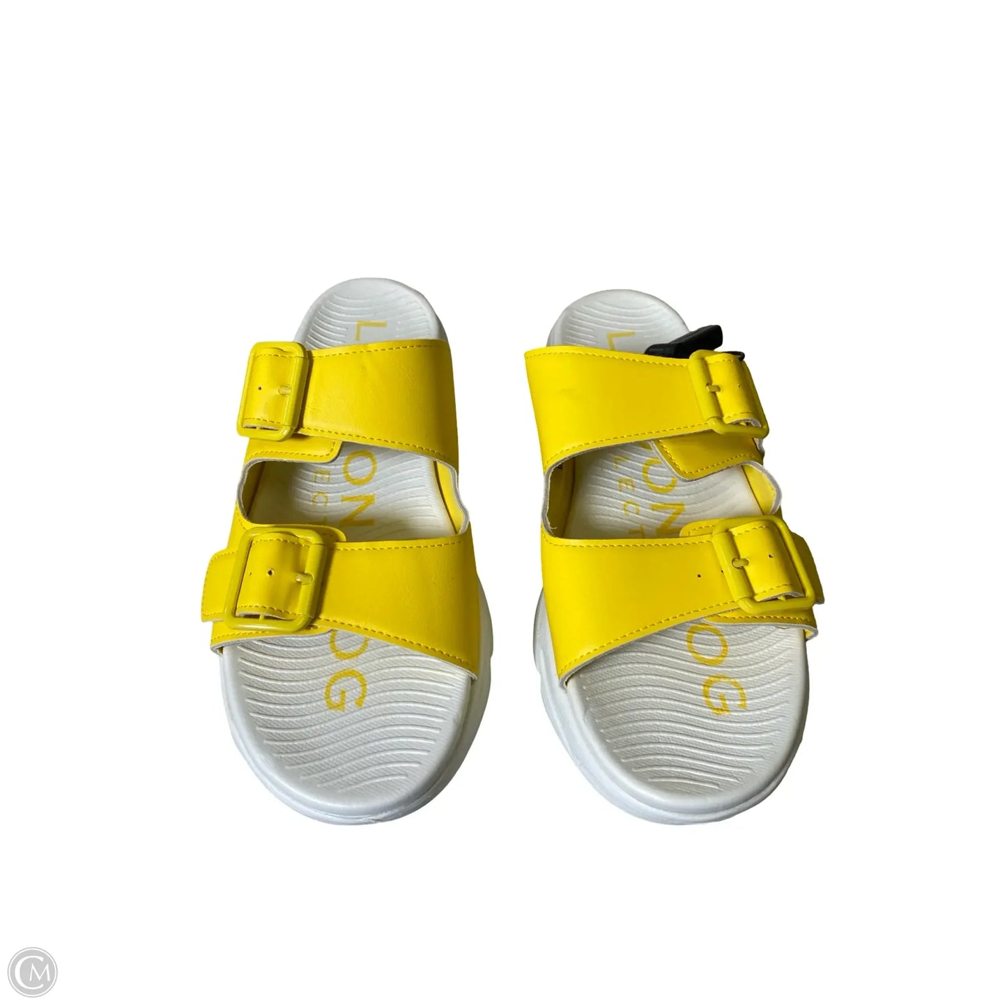 Shoes Flats By London Fog In White & Yellow, Size: 8.5