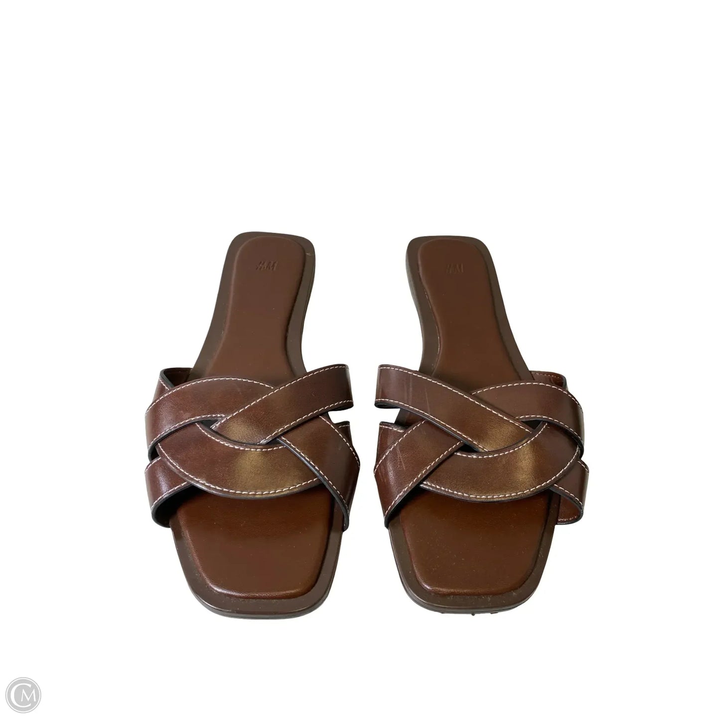 Sandals Flats By H&M In Brown, Size: 8.5