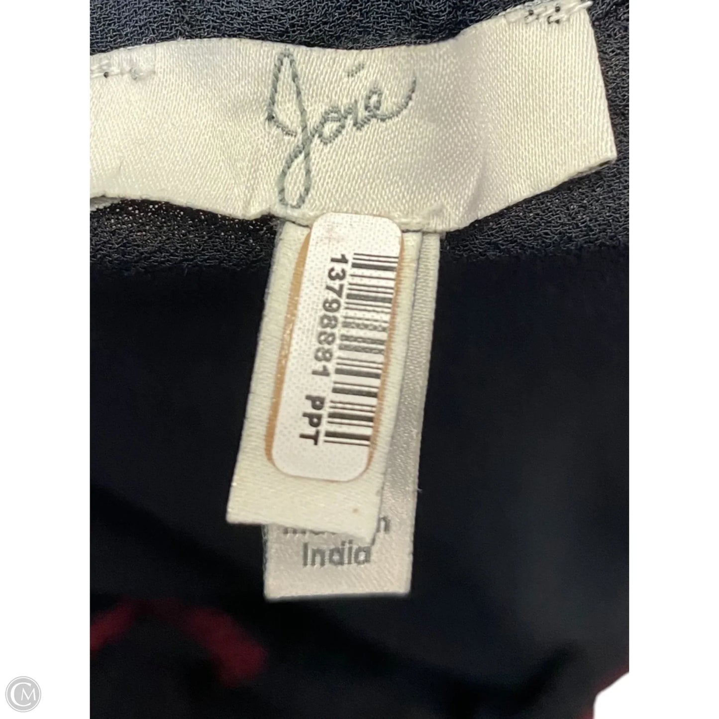 Top 3/4 Sleeve By Joie In Black, Size: S