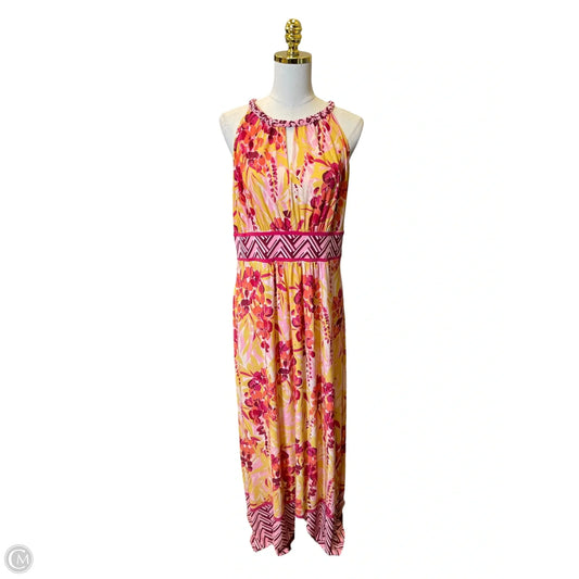 Dress Casual Maxi By Clothes Mentor In Multi-colored, Size: 14