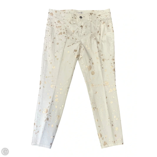 Jeans Skinny By Calvin Klein In Multi-colored, Size: 12
