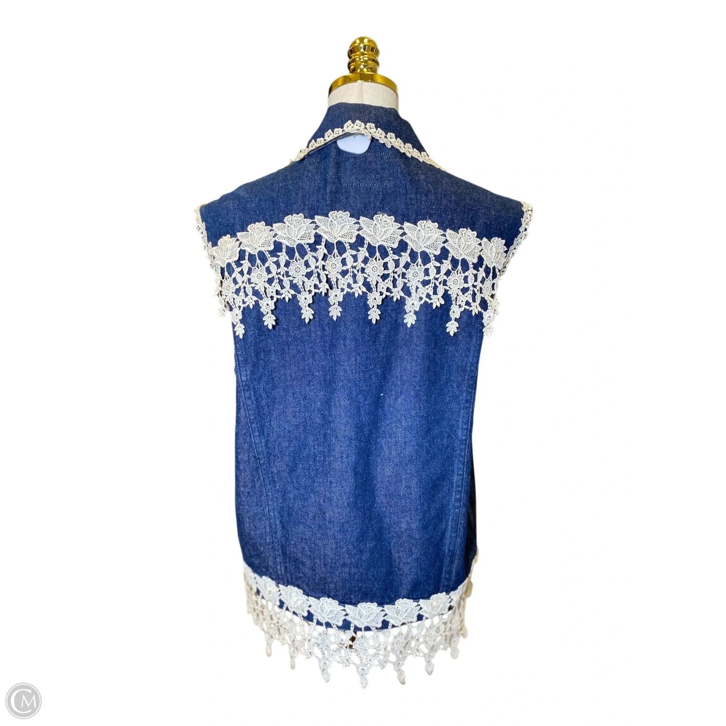 Vest Other By Clothes Mentor In Blue Denim, Size: M