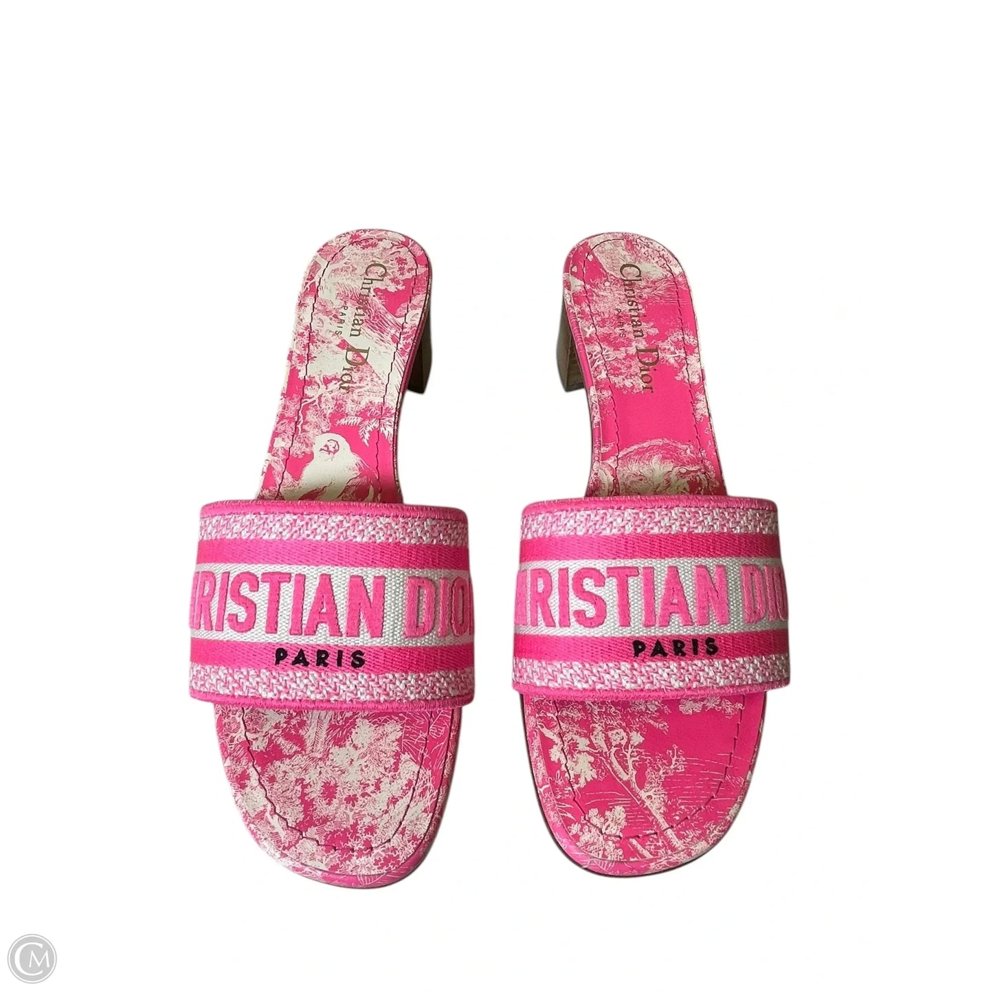 Sandals Luxury Designer By Dior In Pink, Size: 6.5