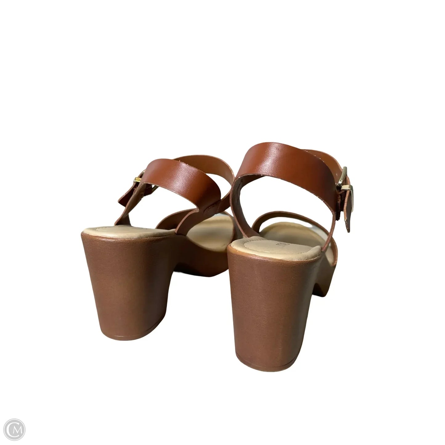Sandals Heels Block By Me Too In Brown, Size: 8