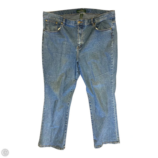 Jeans Cropped By Talbots In Blue Denim, Size: 16